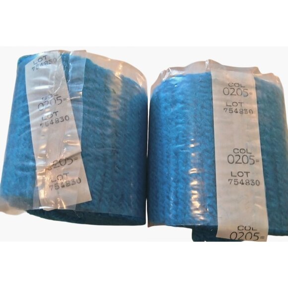 Leewards Pre Cut Rug Yarn Blue No 205 Acrylic Hook Latch France lot 2 - Picture 2 of 6